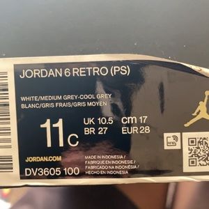 Cool grey 6s boys 11c